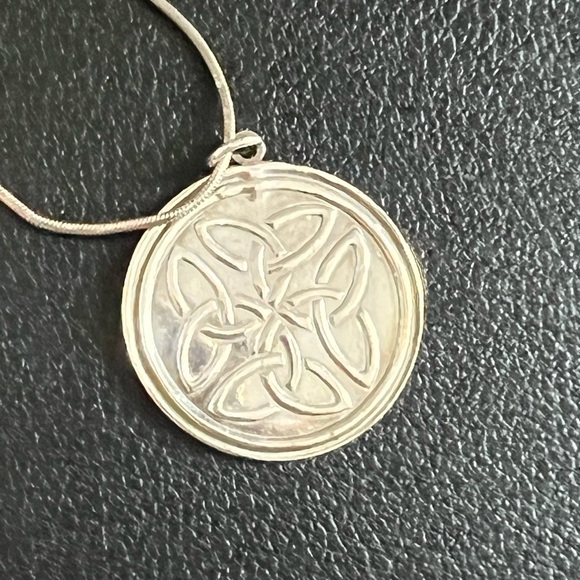 Sterling Silver Celtic Pendant Necklace - Picture 5 of 8